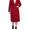 Women's Wool Blend Single Breasted Mid-Long Pea Coat Fall Winter Essential Notched Collar Overcoat