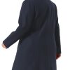 Womens Plus Size Winter Pea Coat Double Breasted Notch Lapel Long Trench Coats Jackets Trendy Dressy 2025