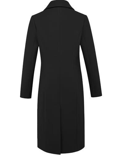 Wool Coats for Women Fall Winter Double Breasted Blazer Jackets Dress Pea Coat Long Trench Coat Peacoat