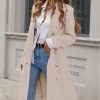 Womens Long Wool Coat for Women Fall Winter Trench Coat Trendy Jackets