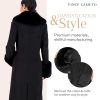 Trench Coat Women, Wool Coats Women with Fur, Peacoat Womens
