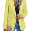 2025 Fall Women's Tweed Plaid Blazer Jacket - Fully Lined Fashion Business Casual Lapel Elegant Coat with Pockets
