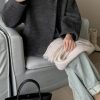 Women Warm Winter Short Wool Pea Coat Stand Collar Crop Wool Blend Jacket Outwear