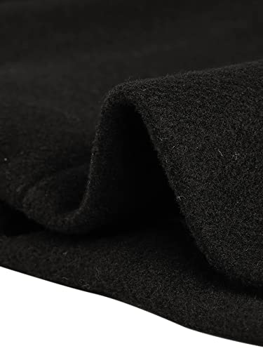 Women's Winter Coat Belted Outerwear Casual Work Notch Collar Double Breasted Peacoat
