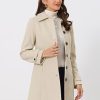 Women's Winter Classic Outwear Overcoat with Pockets Single Breasted Pea Coat