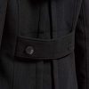 Women's Warm Double Breasted Wool Pea Coat Trench Coat Jacket with Hood