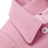 Womens Fall Winter Wool Coats Peacoat Double Breasted Trench Coats