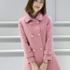 Womens Fall Winter Wool Coats Peacoat Double Breasted Trench Coats