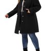 Women's Plus Size Long Coat Winter Steampunk Stand Collar Single Breasted Coat 2023