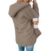 Plaid Flannel Shacket Women Plush Fuzzy Fleece Jacket Oversized Cardigans Winter Coats Open Front Cardigan Sweaters