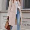 Womens Long Wool Coat for Women Fall Winter Trench Coat Trendy Jackets
