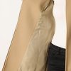High Neck Winter Coat for Women's Zip Up Belted Mid-Long Overcoat