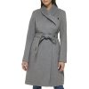 Women's Belted Wool Classically Elegant Coat for Year-Round Style (Standard and Plus Size)