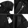 Women's Plus Size Waterproof Raincoat Lightweight Windbreaker Hooded Jacket with Pockets