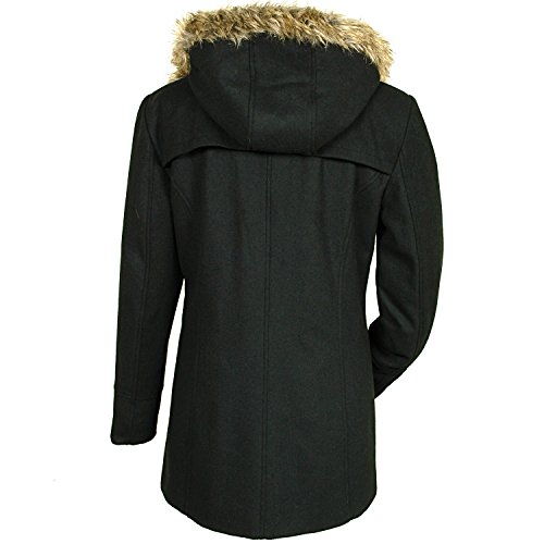 41EM3ZcLytL.jpg Duffy Womens Wool Coat Fur Trim Hooded Parka Jacket