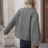 Womens Cropped Wool Blend Pea Coat Long Sleeve Button Down Jacket Peacoat Fall Winter Outerwear
