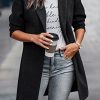 Women Plaid Shacket Jacket Trendy Fall Casual Button Wool Blend Tartan Trench Coat Winter Clothing with Pockets