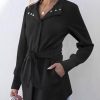 Women's Jacket Belted Long Sleeve Wrap Trench Coat 2025 Fall Winter Casual Dressy Travel Outerwear with Pockets
