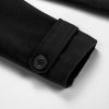 Womens Double Breasted Wool Jackets Casual Classic Fit Pea Coat Outwear