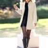 Women's Winter Overcoat Mid-Long Stand Collar Single Breasted Coat Outerwear