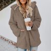 Plaid Flannel Shacket Women Plush Fuzzy Fleece Jacket Oversized Cardigans Winter Coats Open Front Cardigan Sweaters