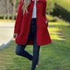 Women's Winter Casual Lapel Collared Single Breasted Wool Pea Coat Elegant Wool Blend Overcoat