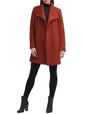 Women's Wool Blend Boucle Coat