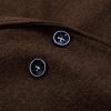 Women's Oversized Notched Collar Wool Blend Single Breast Midi Long Trench Coat