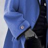 Women's Spring Fall Wool Blend Pea Coats Open Front Cardigans Hooded Jackets Lightweight Casual Trench Coat