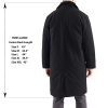 Zach Men’s Wool Blend Overcoat – Knee-Length Trench Coat, Runs Large for Layering Over Suits or Sweaters