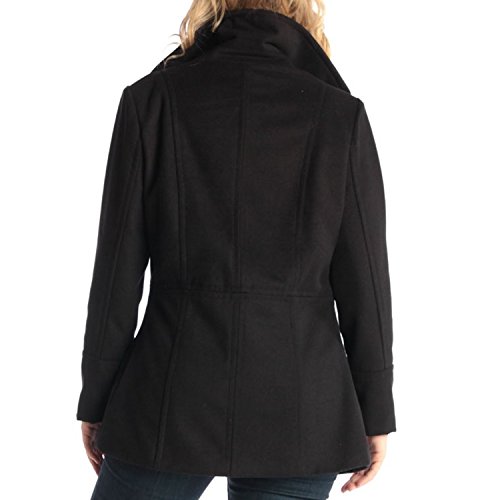 Emma Women's Wool Peacoat – Double-Breasted 3/4 Length Overcoat, Stylish & Warm Blazer for Fall & Winter
