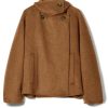 Women Cropped Thicken Wool Coats Oversized Short Jackets Notched Lapel Pea Coat Trench Overcoats with Pockets