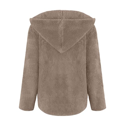 Plaid Flannel Shacket Women Plush Fuzzy Fleece Jacket Oversized Cardigans Winter Coats Open Front Cardigan Sweaters