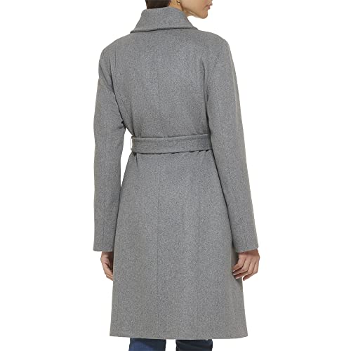 Women's Belted Wool Classically Elegant Coat for Year-Round Style (Standard and Plus Size)