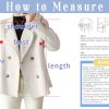 Womens Fall Winter Casual Business Wool Blend Coat Loose Double Breasted Dressy Blazer Pea Coat