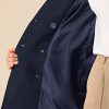 Women's Winter Coats Long Sleeve Lapel Mid-thigh A-Line Outerwear Double Breasted Pea Coat