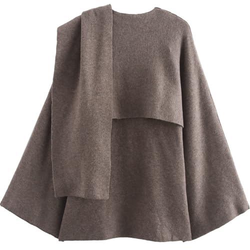 Women's Oversized Scarf Jacket Cardigan Sweater Trench Coats Side Split Fall Winter Peacoat Shawl Wraps