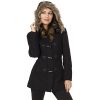 41a4TyVL6AL.jpg Duffy Womens Wool Coat Fur Trim Hooded Parka Jacket