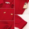Girls Dress Coat Lapel Wool Blend Long Winter Jackets with Pockets Belt 6-14Y