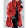 Women's Single Breasted Wool Blend Pea Coats Spring Fall Hooded Trench Coat for Women Casual Lightweight Overcoat