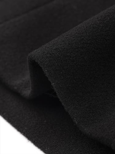 Pea Coat for Women's Classic Collar Casual Button Double Breasted Overcoat Winter Outerwear