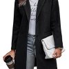 Women Plaid Shacket Jacket Trendy Fall Casual Button Wool Blend Tartan Trench Coat Winter Clothing with Pockets