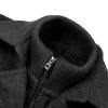 Men's Pea Coat Wool Jacket Windbreaker Single Breasted Winter Coat