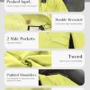2025 Fall Women's Tweed Plaid Blazer Jacket - Fully Lined Fashion Business Casual Lapel Elegant Coat with Pockets