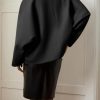 Womens Cropped Pea Coats Oversized Wool Blend Short Jackets Lapel Double Breasted Fall Winter Outerwear Outfits
