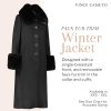 Trench Coat Women, Wool Coats Women with Fur, Peacoat Womens