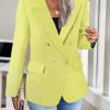 2025 Fall Women's Tweed Plaid Blazer Jacket - Fully Lined Fashion Business Casual Lapel Elegant Coat with Pockets