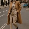 Double Breasted Trench Coat Winter Jackets for Women – Elegant Peacoat Winter Coats for Women (US, Alpha, Large, Regular, Long,