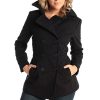 Emma Women's Wool Peacoat – Double-Breasted 3/4 Length Overcoat, Stylish & Warm Blazer for Fall & Winter