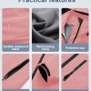 Women's Plus Size Long Softshell Jacket Waterproof Fleece Lined Rain Jacket Lightweight Windbreaker With Hood